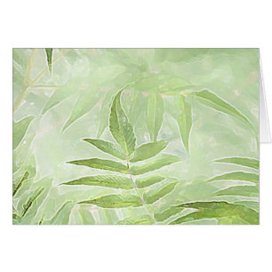 Spirea Blätter - Digitale Kunstkarte