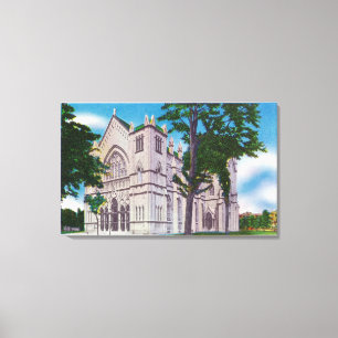 Spireless Ansicht von St Joseph Kathedrale Leinwanddruck