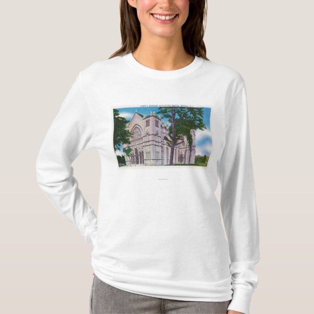 Spireless Ansicht von St Joseph Kathedrale T-Shirt (Vorderseite)