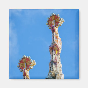 Spires de la Sagrada Familia in Barcelona, Spanien Magnet