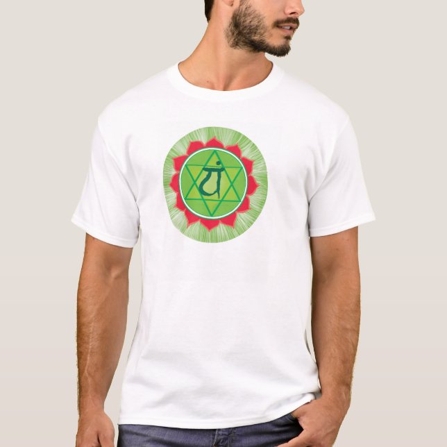 Spirit Anahata Chakra Men's Basic T - Shirt, White T-Shirt (Vorderseite)