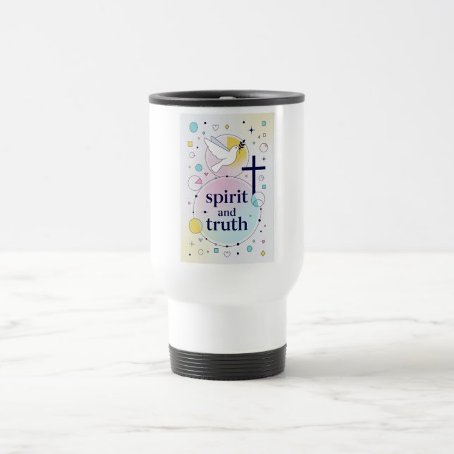 Spirit and Truth Christian Travel Mug Reisebecher (Mittel)