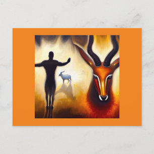 Spirit Animal Antelope 3 Postkarte