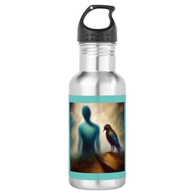 Spirit Animal Bluebird 1 Edelstahlflasche (Vorderseite)