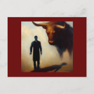 Spirit Animal Bull 1 Postkarte