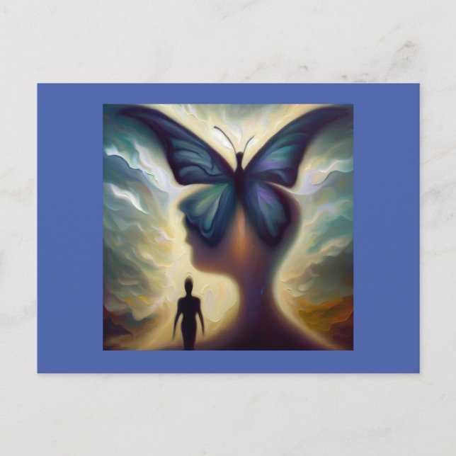 Spirit Animal Butterfly 1 Postkarte (Vorderseite)