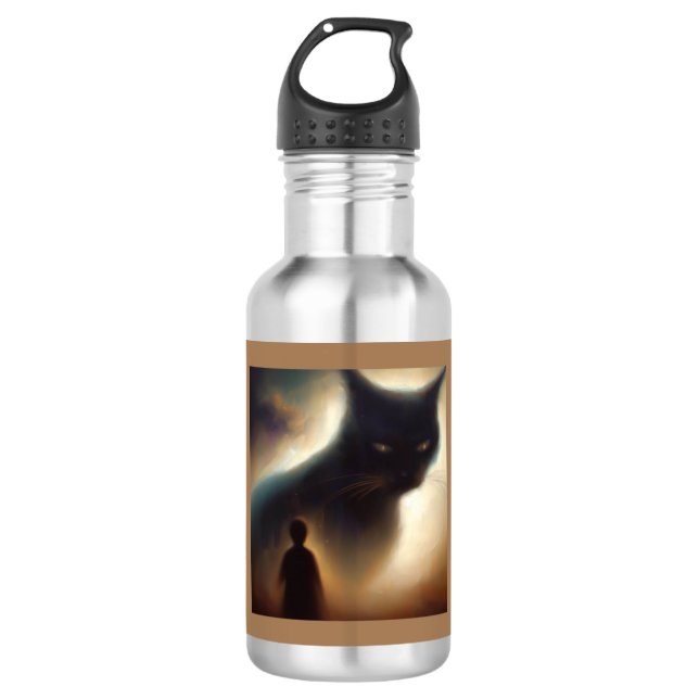 Spirit Animal Cat 1 Edelstahlflasche (Vorderseite)