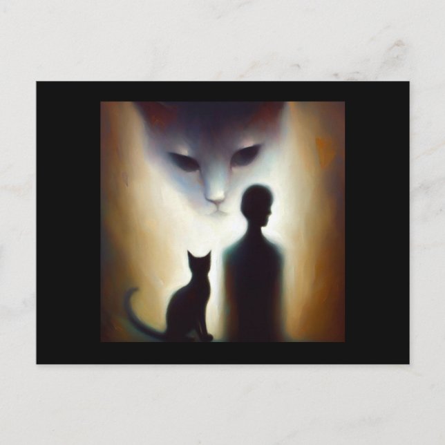 Spirit Animal Cat 2 Postkarte (Vorderseite)