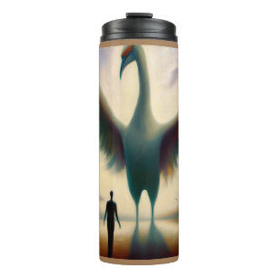 Spirit Animal Crane 1 Thermosbecher