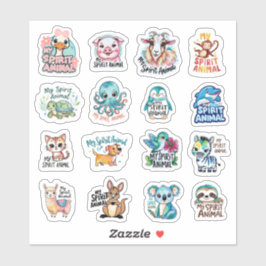 Spirit Animal Custom Cut Vinyl Stickers Aufkleber