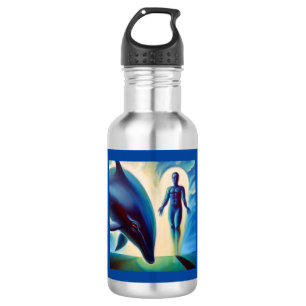 Spirit Animal Delphin 3 Edelstahlflasche