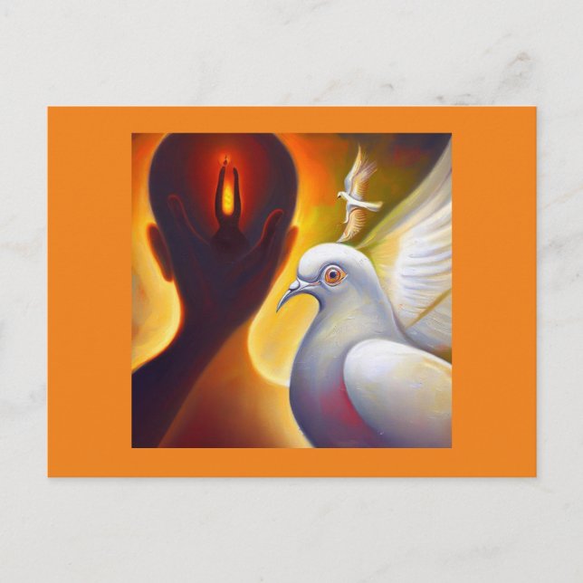 Spirit Animal Dove 4 Postkarte (Vorderseite)