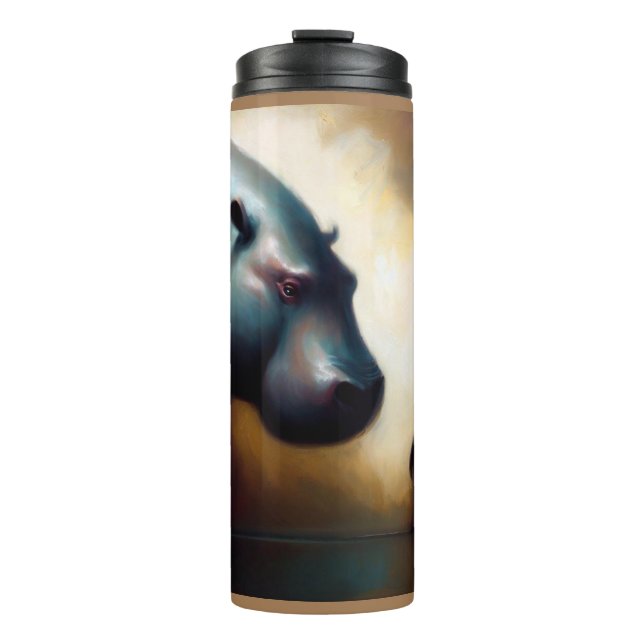 Spirit Animal Hippopotamus 2 Thermosbecher (Vorderseite)