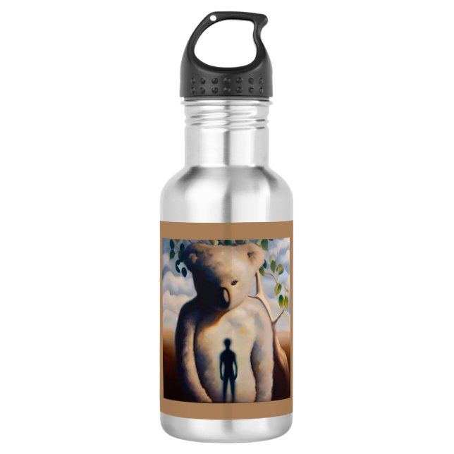 Spirit Animal Koala 2 Edelstahlflasche (Vorderseite)