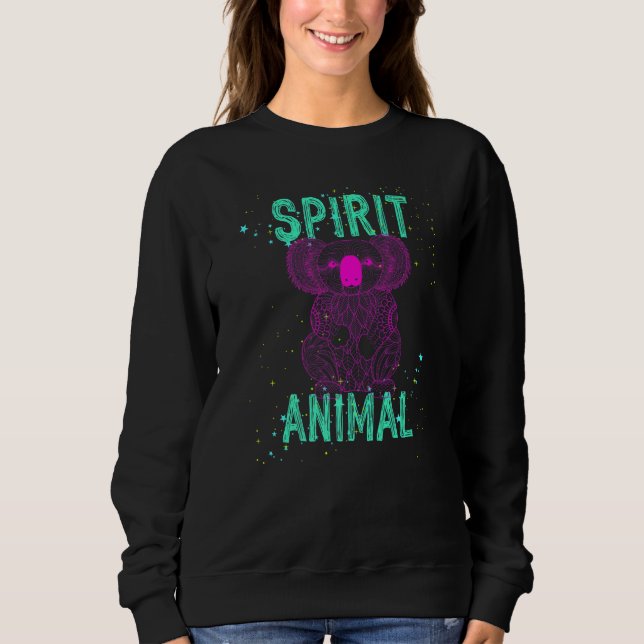 Spirit Animal Koala Lover Pink Animals Comfort Cut Sweatshirt (Vorderseite)