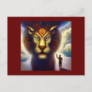 Spirit Animal Lion 4 Postkarte