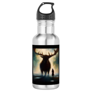Spirit Animal Moose 2 Edelstahlflasche