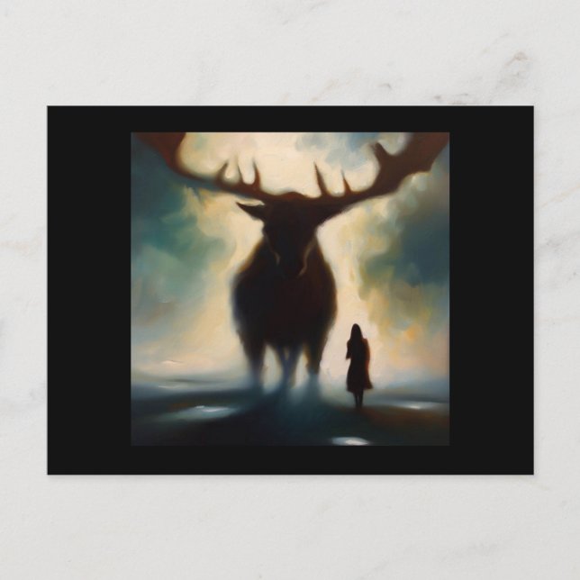 Spirit Animal Moose 2 Postkarte (Vorderseite)