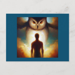 Spirit Animal Owl 1 Postkarte