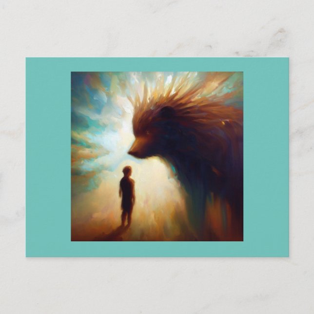 Spirit Animal Porcupine 2 Postkarte (Vorderseite)