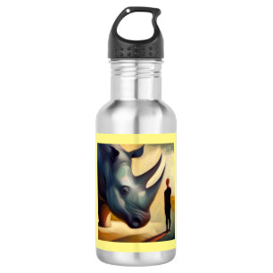 Spirit Animal Rhinoceros 2 Edelstahlflasche