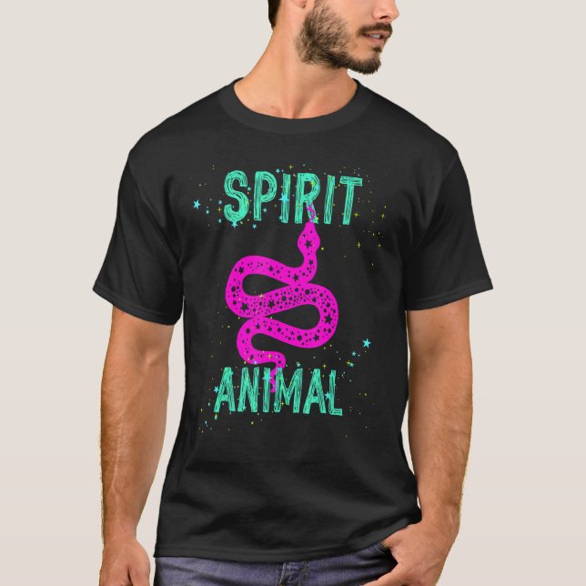 Spirit Animal Snake Lover Pink Animals Comfort Cut T-Shirt (Vorderseite)