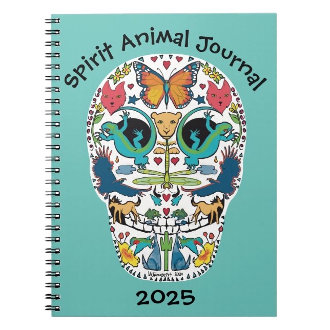 Spirit Animal Sugar Skull Carnet Journal (Devant)