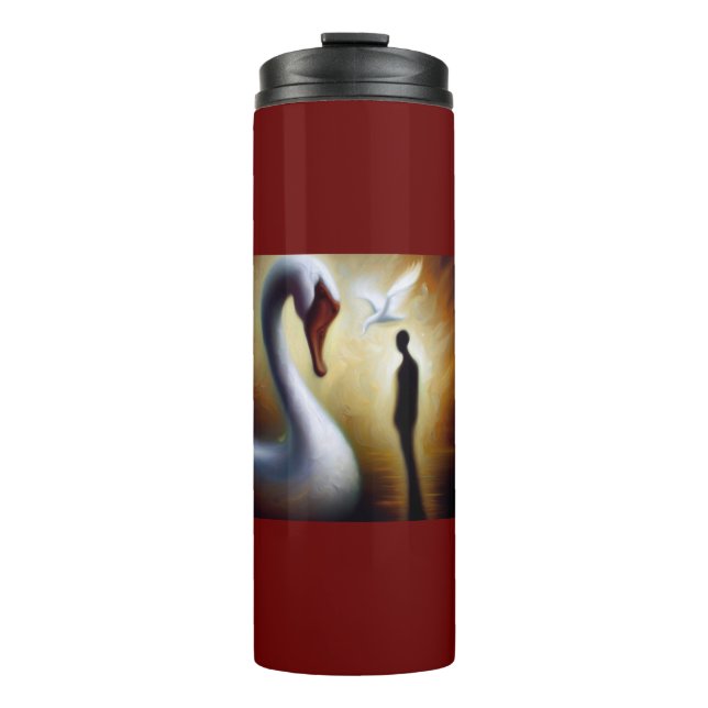 Spirit Animal Swan 1 Thermosbecher (Vorderseite)
