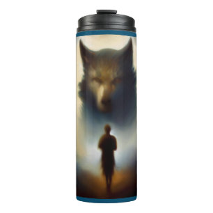 Spirit Animal Wolf 2 Thermosbecher