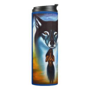 Spirit Animal Wolf 4 Thermosbecher
