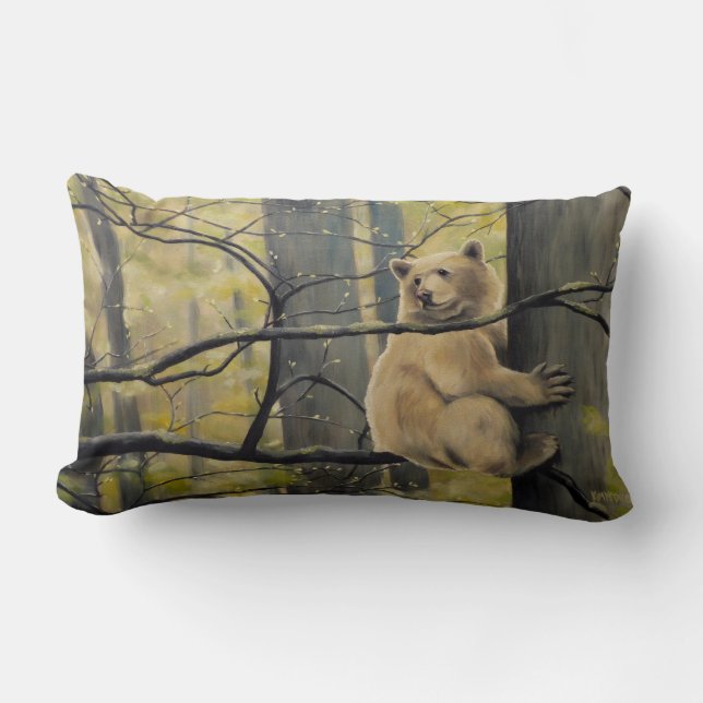 Spirit Bear Art Coussin personnalisé Kermode Ours  (Recto)
