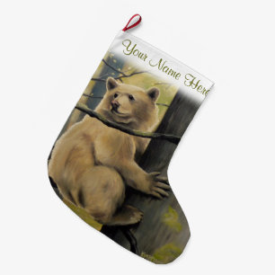 Spirit Bear Christmas Strumpf Kermode Strumpf Großer Weihnachtsstrumpf