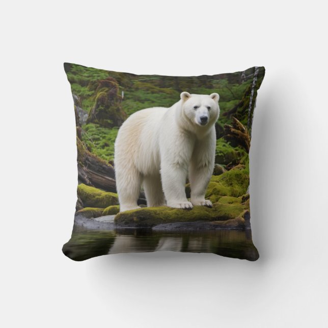 Spirit Bear Kissen (Vorderseite)