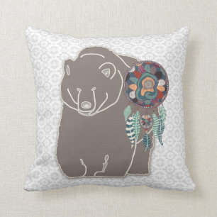 Spirit Bear Zweiseitiges Indianerstamm Kissen