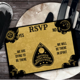 Spirit Board Gothic, Fall & Halloween-RSVP Mitteilungskarte