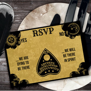 Spirit Board Gothic, Fall & Halloween-RSVP Mitteilungskarte