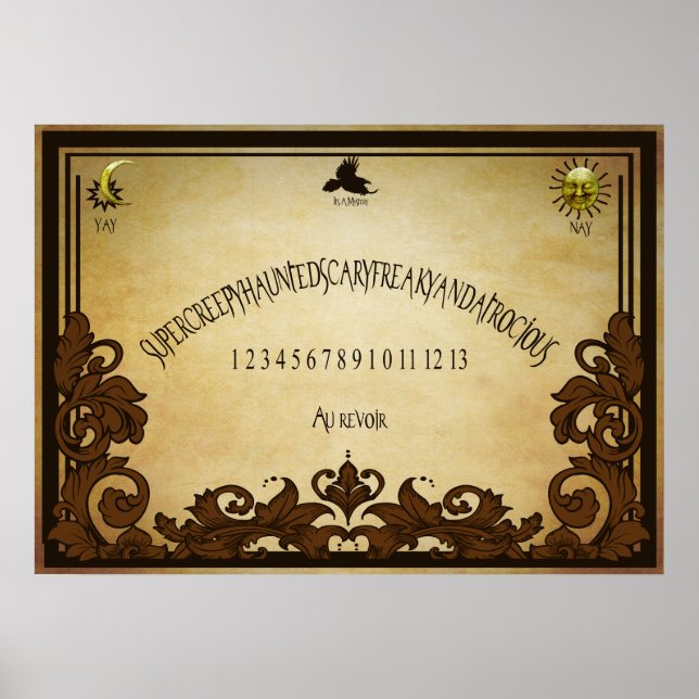 Spirit Board Spaß Poster (Vorne)