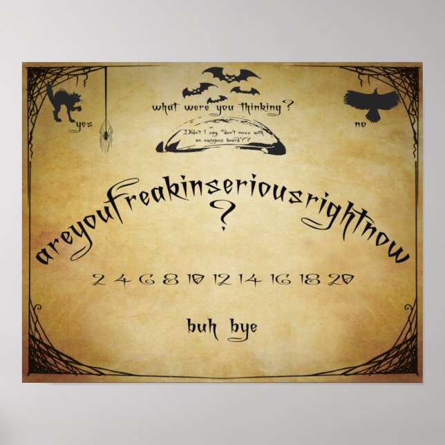 Spirit Board Spaß Poster (Vorne)