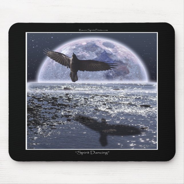 SPIRIT DANCING ~ Raven Art Mouse Pad Mousepad (Vorne)