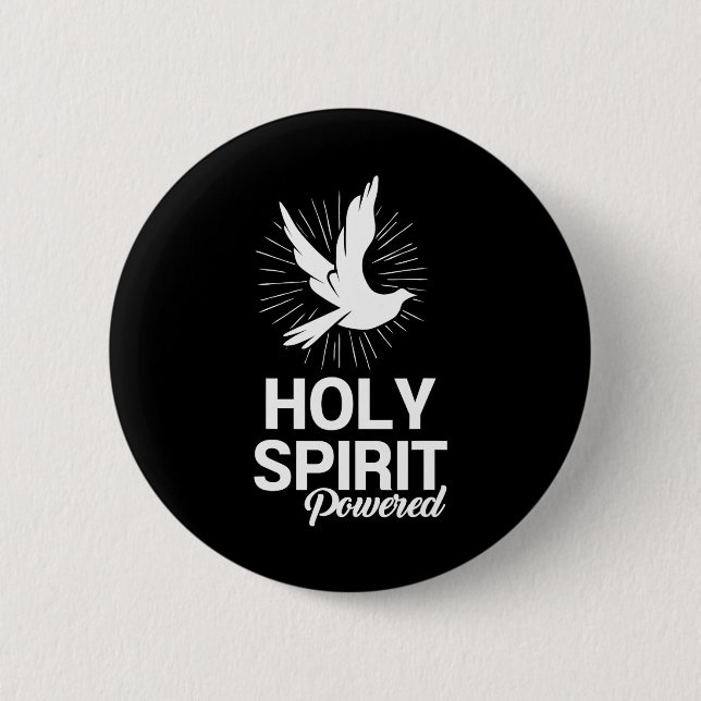 Spirit Dove trieb Christliche Geschenke für Mensch Button (Vorderseite)