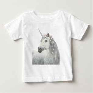 Spirit Einhorn mit Blume in Mane Baby T-shirt