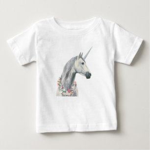 Spirit Einhorn mit Blume um Neck Baby T-shirt