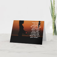 Spirit Eternal Dark Mother Wiccan Sympathy Card