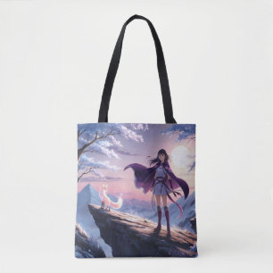 Spirit Fox Twilight Anime Fantasy Tote Bag Tasche