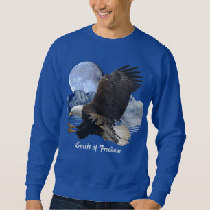SPIRIT FREEDOM Bald Eagle Wildlife Apparel Sweatshirt