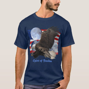 SPIRIT FREEDOM Bald Eagle Wildlife Apparel T-Shirt