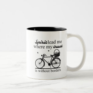 Spirit führt mich dahin, wo mein Vertrauen ohne G Zweifarbige Tasse