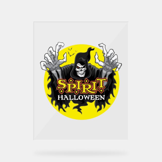 Spirit Halloween Acrylschild (Vorderseite)