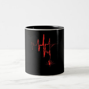 Spirit Heartbeat Halloween-Party rot und blutig Zweifarbige Tasse