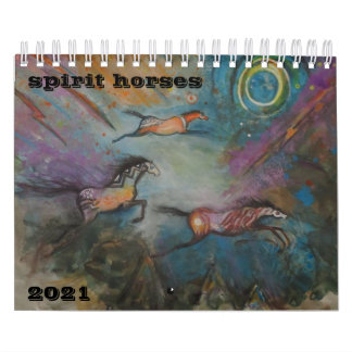 Spirit Horse Art Zwei Seiten Kleiner Kalender